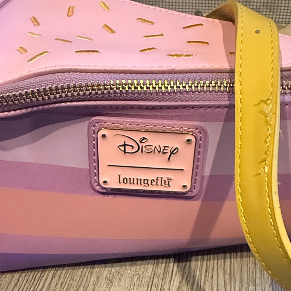 Disney Tangled Loungefly Pink and Purple Cake Slice Bag - Picture 6 of 14